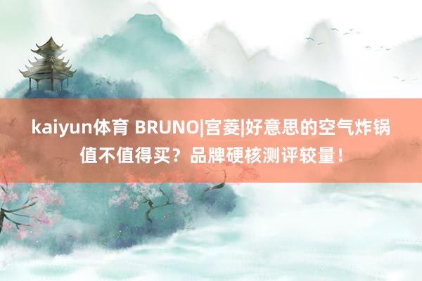 kaiyun体育 BRUNO|宫菱|好意思的空气炸锅值不值得买？品牌硬核测评较量！