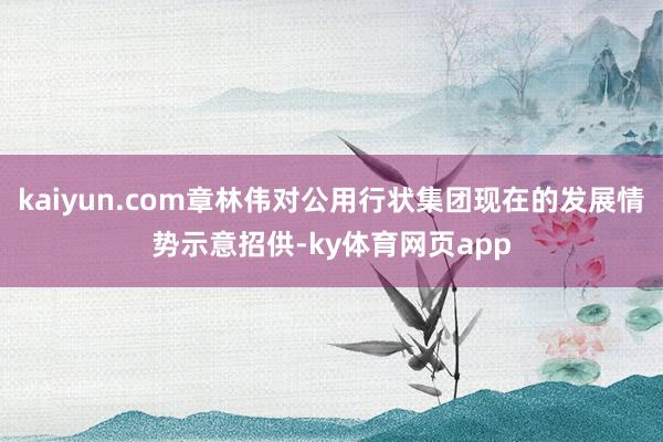 kaiyun.com章林伟对公用行状集团现在的发展情势示意招供-ky体育网页app